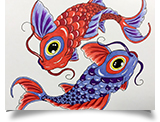 Glen Richardson Koi drawing