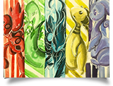 Tessa Harris Panelled, monochromatic pokemon