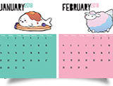 Kira Griffin Jan Feb calendar design