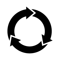 Circular arrows showing connectivity