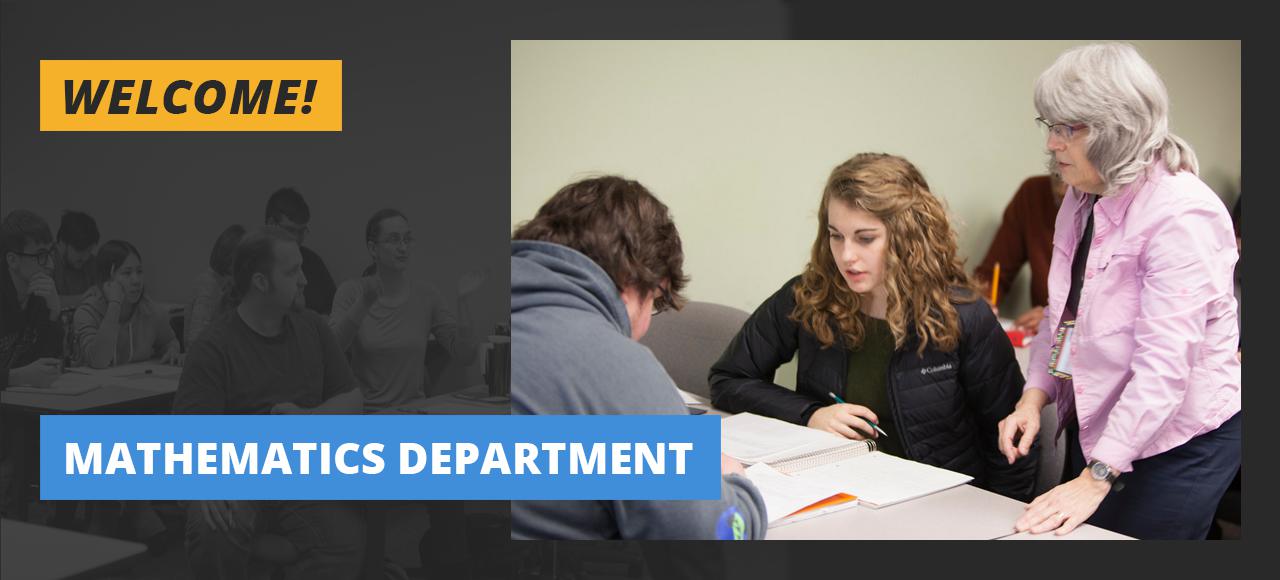 Welcome to the Mathematics Department Website